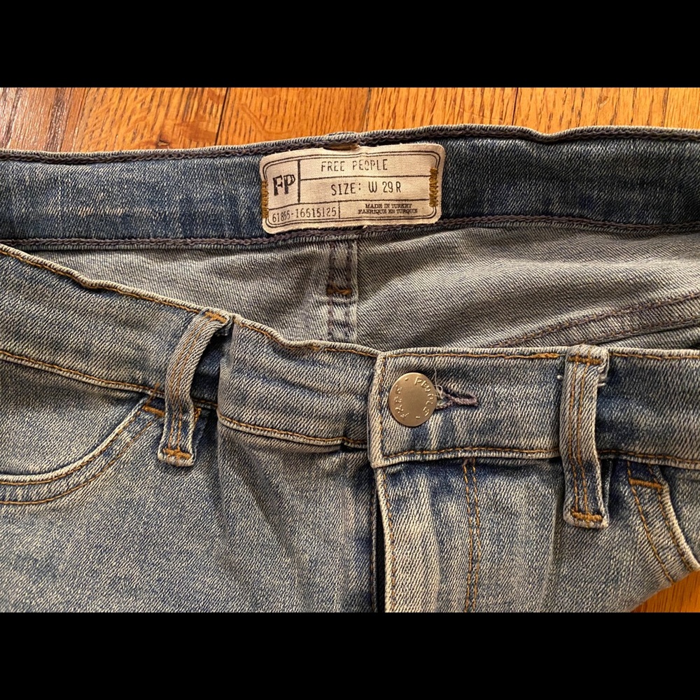 Free People, high rise skinny jeans. Size 29